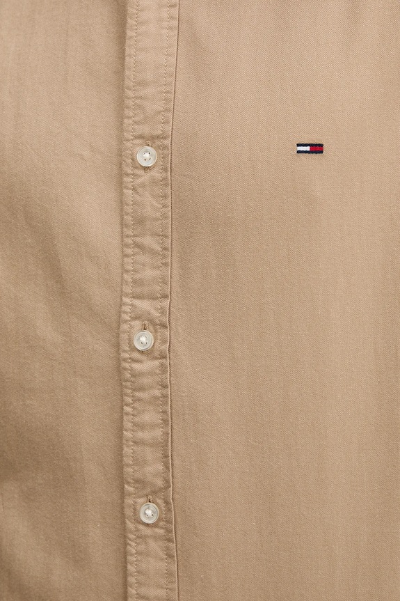 Tommy Jeans koszula bawełniana DM0DM22836 brązowy