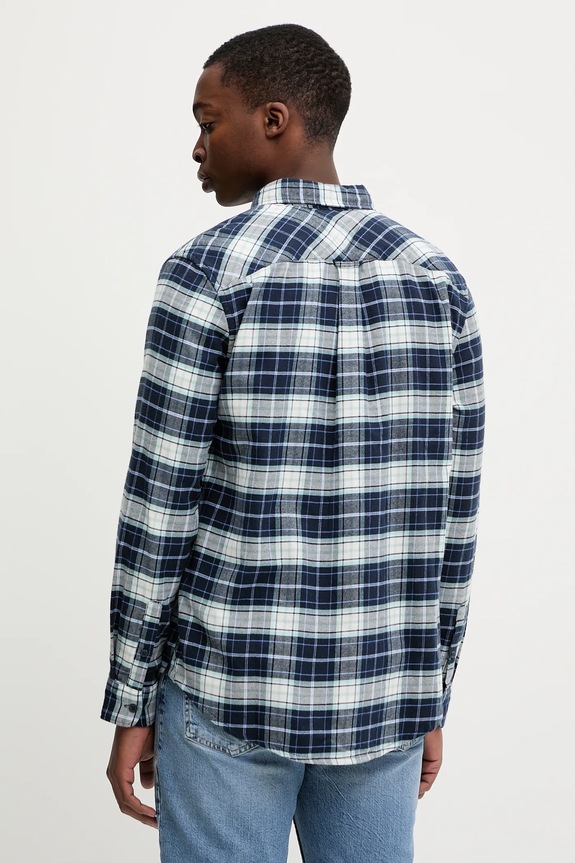 Îmbrăcăminte Tommy Jeans cămașă din bumbac DM0DM22839 bleumarin