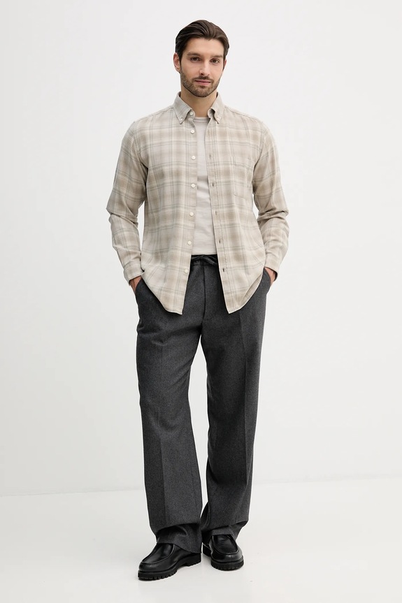 BOSS Orange camicia in cotone Rickert_M 50552983 beige SS26