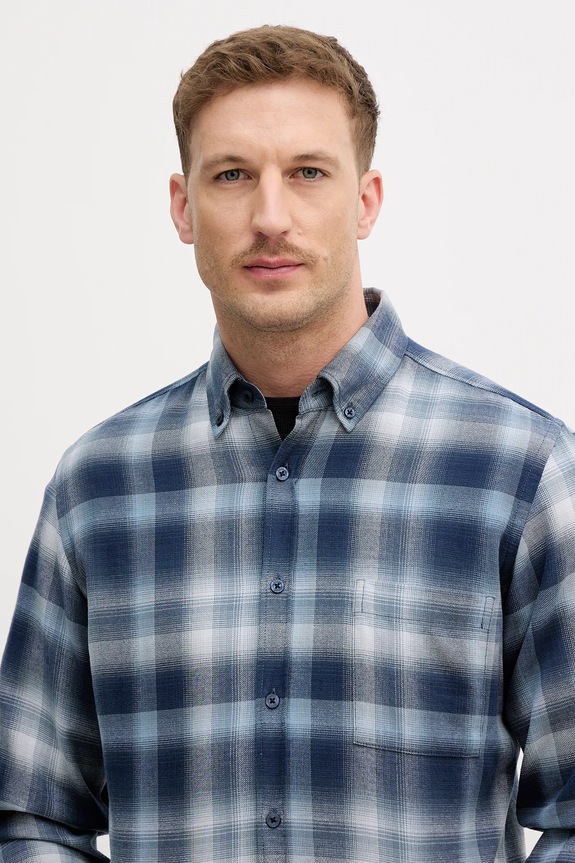 BOSS Orange camicia in cotone Rickert_M blu 50552983