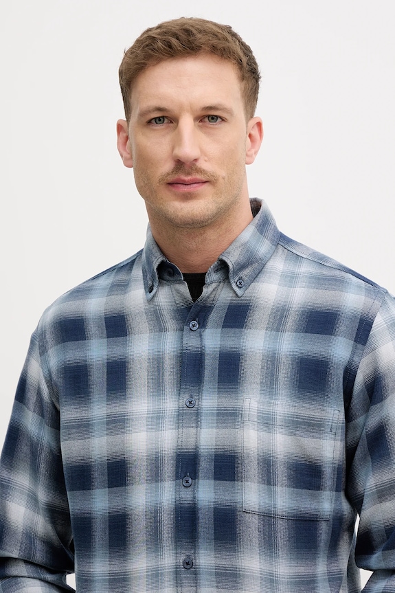BOSS Orange camicia in cotone Rickert_M blu 50552983