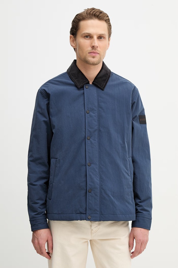 BOSS Orange geacă Leldon-zip_M cu captuseala bleumarin 50555367