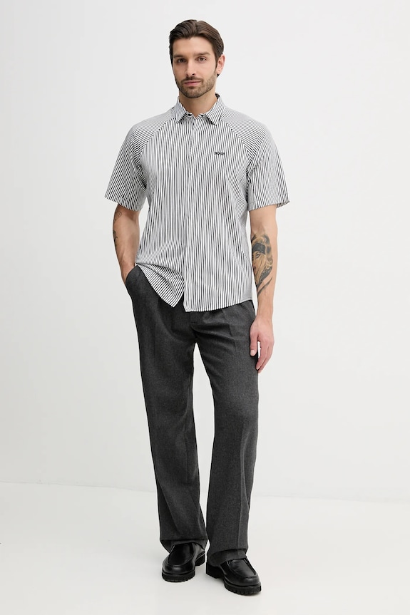 BOSS Green cămașă de bărbați din bumbac ST_Excurse S 50554450 negru SS26