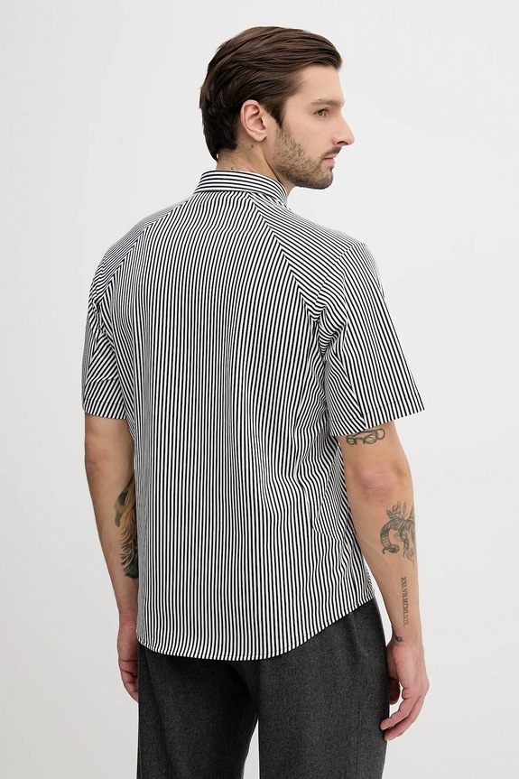 Îmbrăcăminte BOSS Green cămașă de bărbați din bumbac ST_Excurse S 50554450 negru
