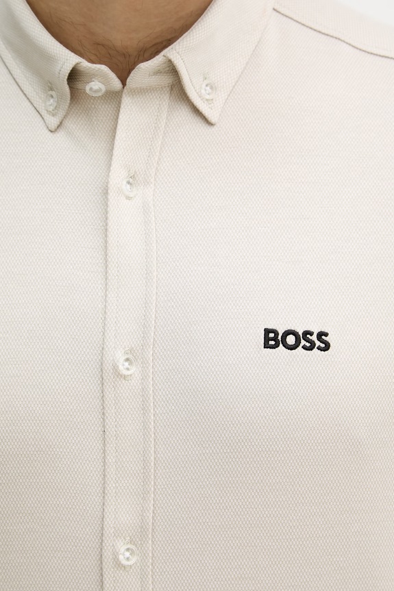 BOSS Green риза мъжка от памук ST_Motion S 50555951 бежов
