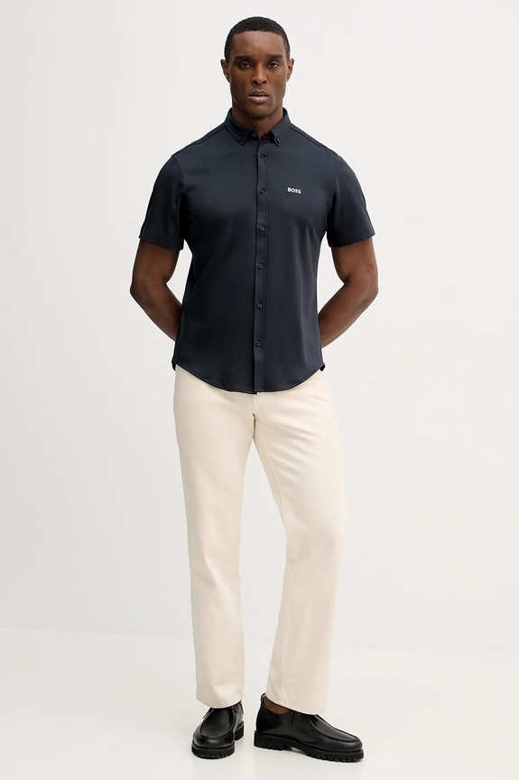 BOSS Green camicia in cotone ST_Motion S 50555951 blu navy SS26