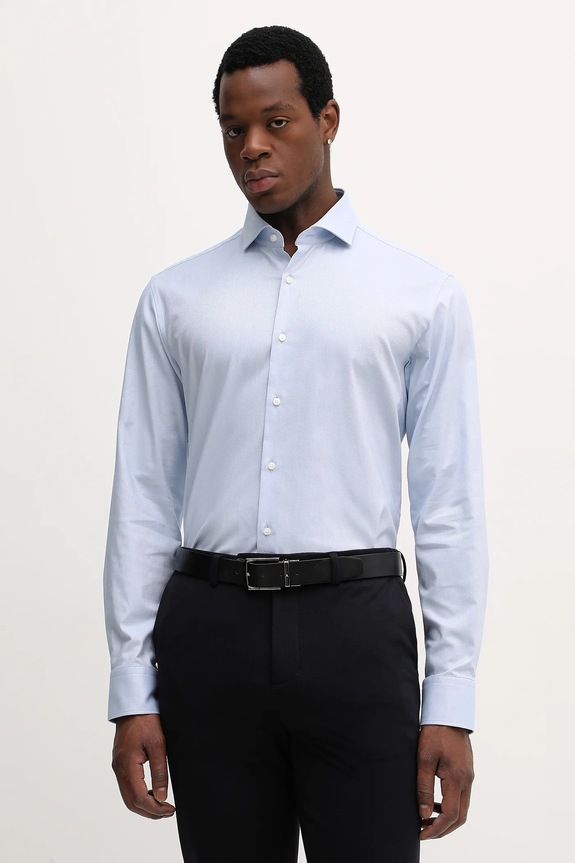 Πουκάμισο BOSS H-JOE-SP-C1-261 με ελαστάν μπλε 50556062