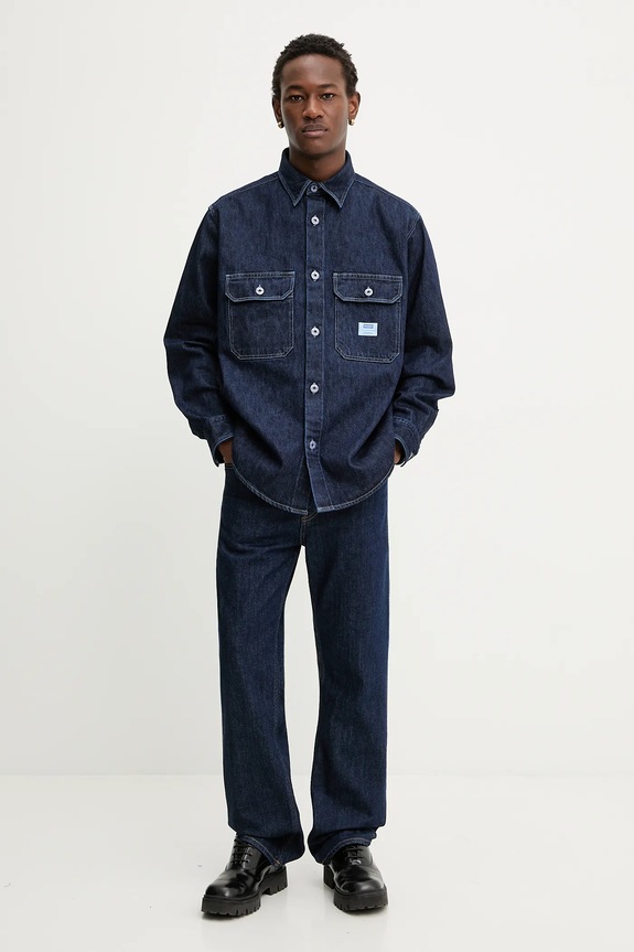 Hugo Blue koszula jeansowa Ebolt 50556349 granatowy SS26