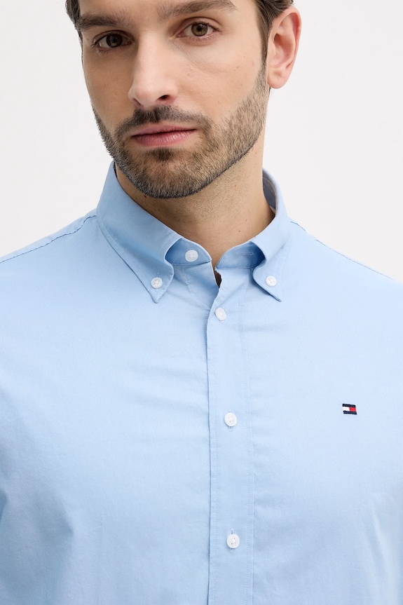 Oblečenie Bavlnená košeľa Tommy Hilfiger MW0MW40529 modrá