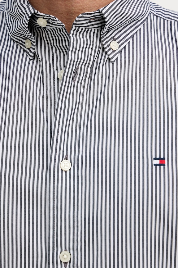 Bavlnená košeľa Tommy Hilfiger MW0MW41403 čierna