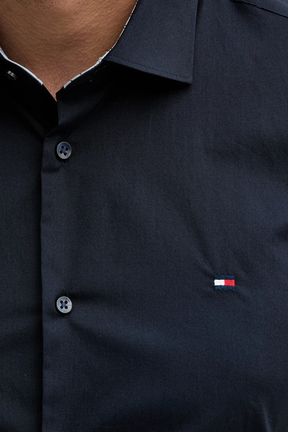 Bavlnená košeľa Tommy Hilfiger MW0MW41661 tmavomodrá