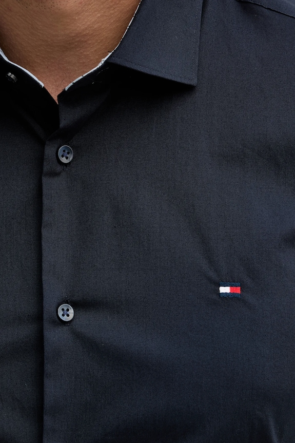 Bavlnená košeľa Tommy Hilfiger MW0MW41661 tmavomodrá