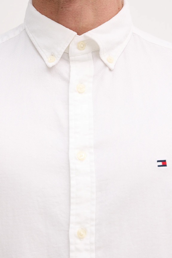 Bavlnená košeľa Tommy Hilfiger MW0MW41684 biela