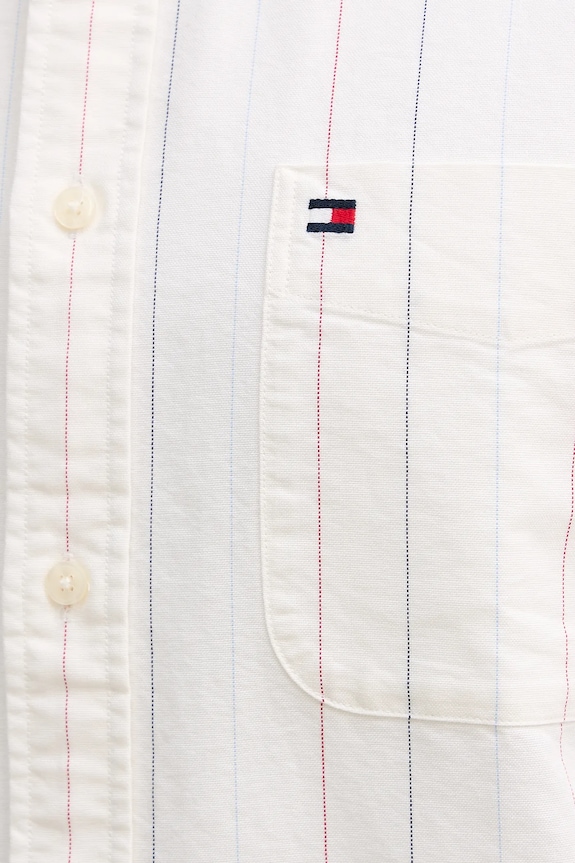 Tommy Hilfiger cămașă din bumbac MW0MW41694 bej