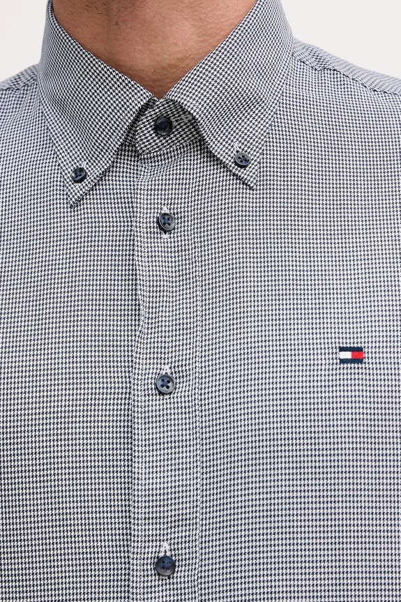 Bavlnená košeľa Tommy Hilfiger MW0MW41700 tmavomodrá