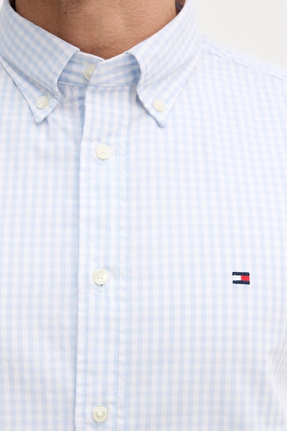 Bavlnená košeľa Tommy Hilfiger MW0MW41713 modrá