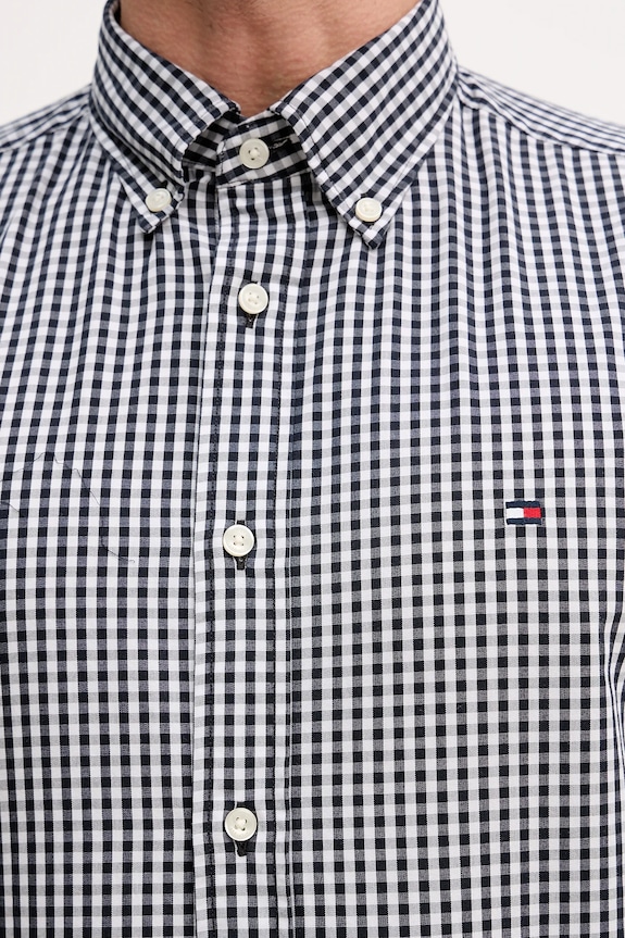 Bavlnená košeľa Tommy Hilfiger MW0MW41713 čierna