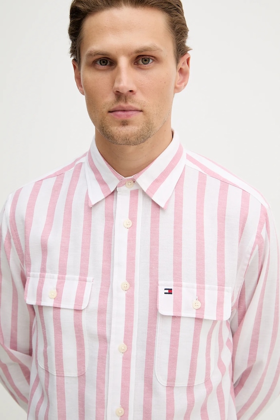 Tommy Hilfiger koszula różowy MW0MW41687