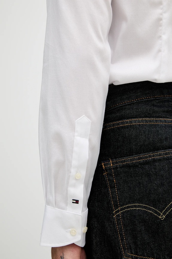 Košeľa Tommy Hilfiger MW0MW41827 biela