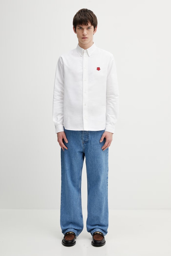 Kenzo cotton shirt FG55CH4109LO white