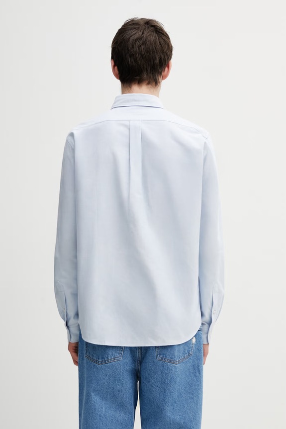 Clothing Kenzo cotton shirt FG55CH4109LO blue