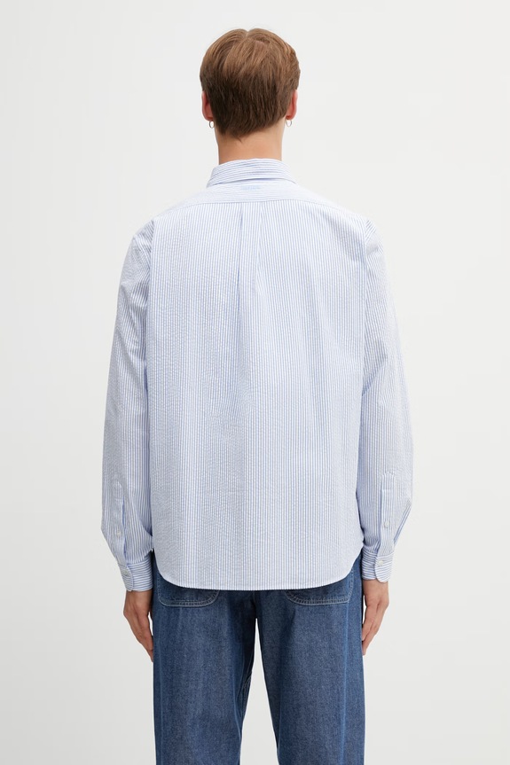 Îmbrăcăminte Kenzo cămașă din bumbac FG55CH4109KB albastru