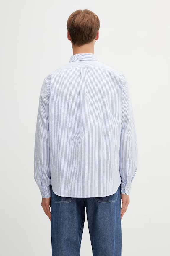 Îmbrăcăminte Kenzo cămașă din bumbac FG55CH4109KB albastru