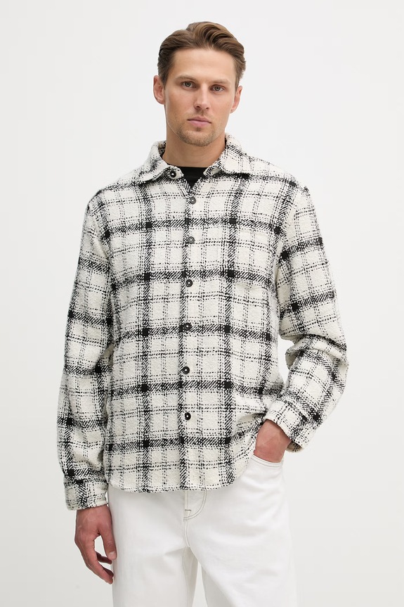 Сорочка Guess WINSTON візерунок бежевий M6RH26.WI612