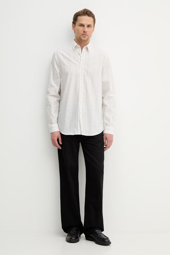 Guess camicia in cotone M6RH71.WK001 bianco SS26