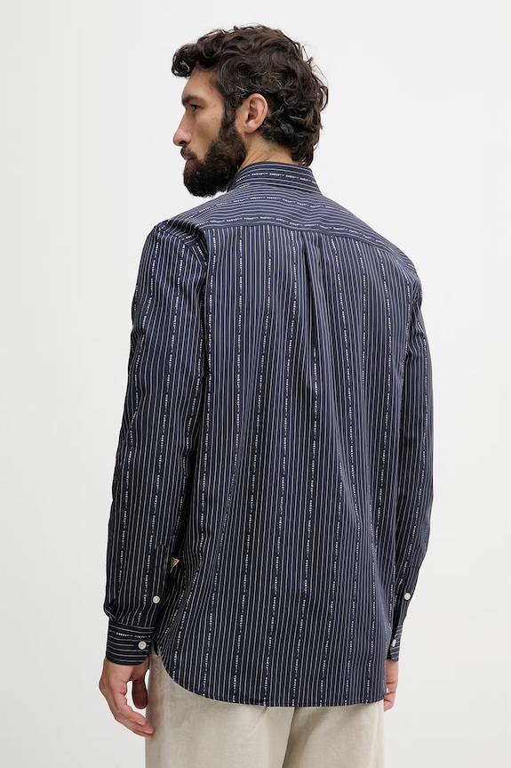 Oblečenie Guess košeľa pánska bavlnená M6RH71.WK001 tmavomodrá