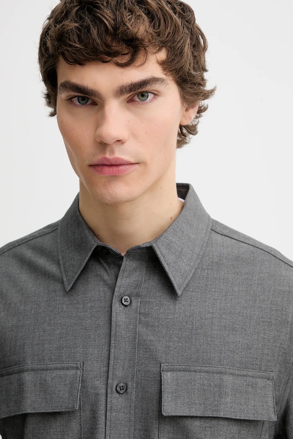 Calvin Klein koszula szary LV04LE114G