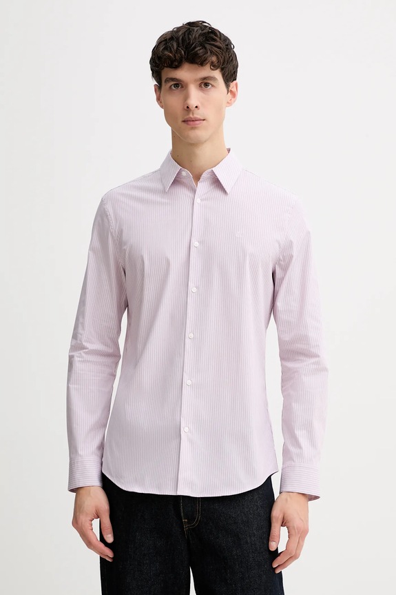 Košulja Calvin Klein večernje roza LV04LE120G