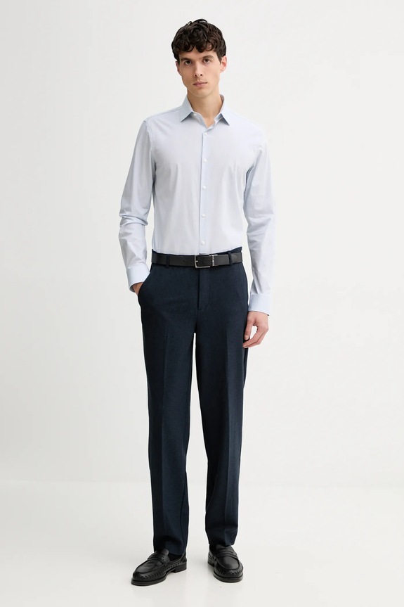 Πουκάμισο Calvin Klein LV019EU080 μπλε SS26