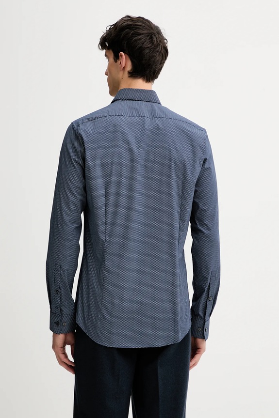 Ρούχα Πουκάμισο Calvin Klein LV019EU083 σκούρο μπλε