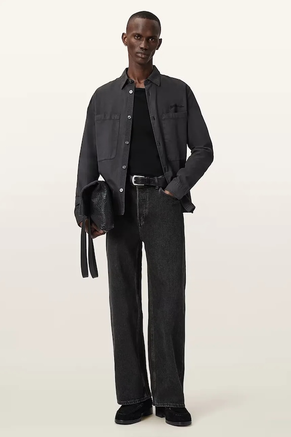 Oblačila Srajca AllSaints M076SD siva