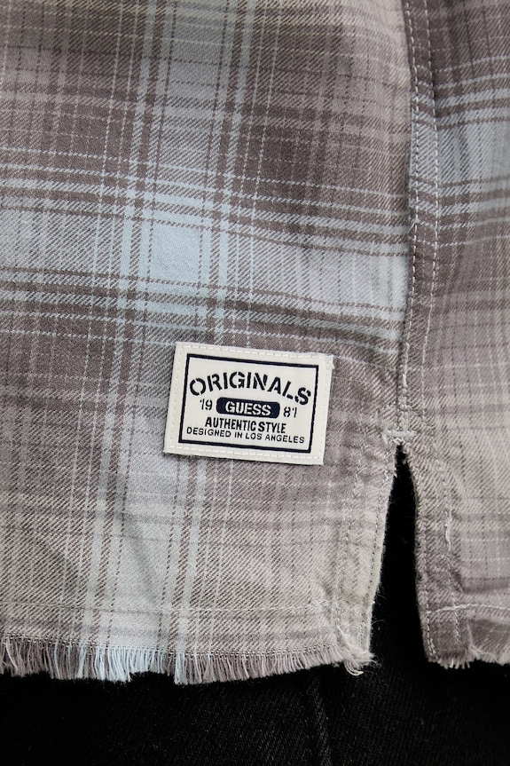 Guess Originals cămașă din bumbac M6RH81.WK481 gri