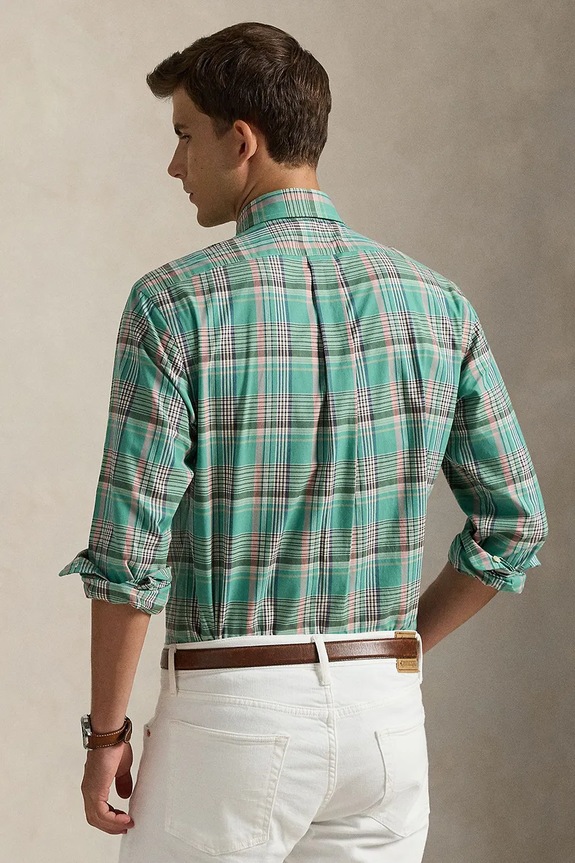 Polo Ralph Lauren cotton shirt 710P06020 turquoise SS26
