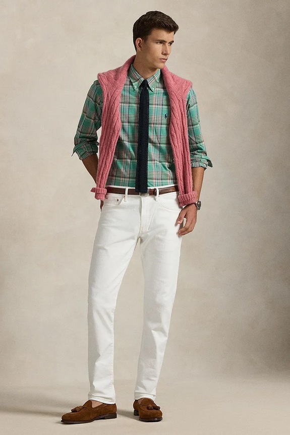 Clothing Polo Ralph Lauren cotton shirt 710P06020 turquoise