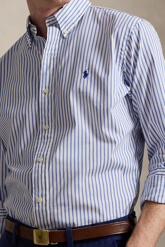 Bavlnená košeľa Polo Ralph Lauren modrá 710P07019