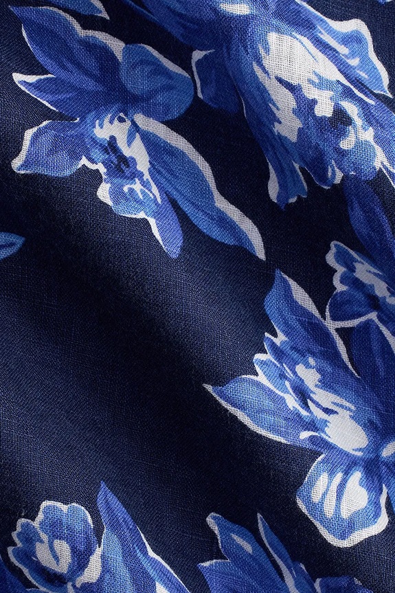 Ľanová košeľa Polo Ralph Lauren 710P04449 tmavomodrá