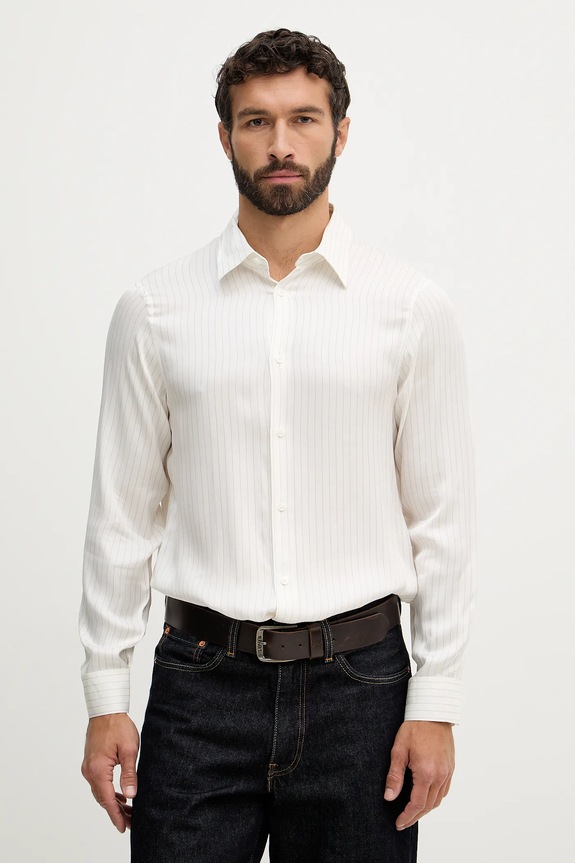 Armani Exchange cămașă lung bej XM001817.AF13235