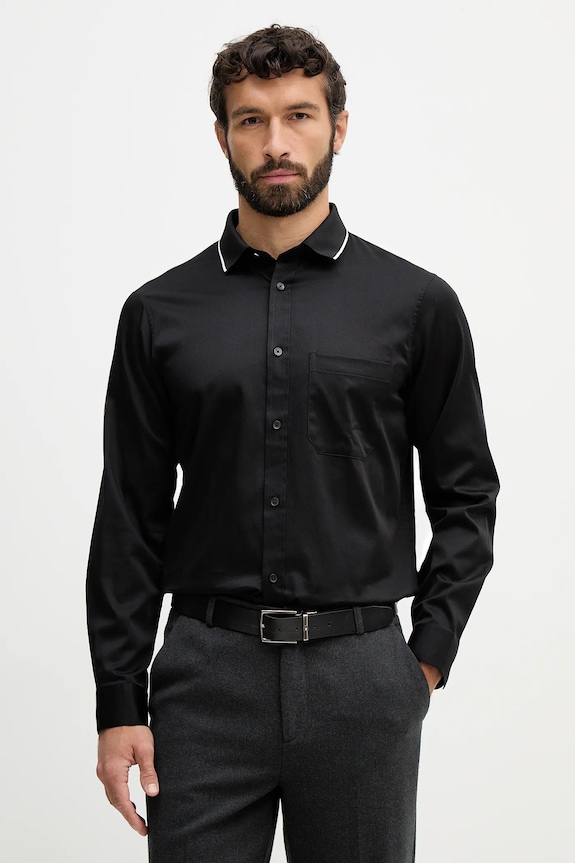 Armani Exchange koszula z elastanem czarny XM001819.AF10192