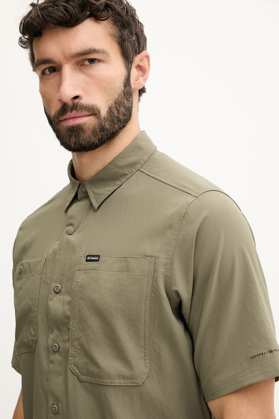 Πουκάμισο outdoor Columbia Silver Ridge πράσινο 2157323