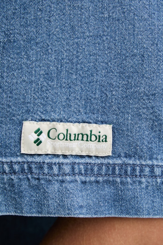 Pánska košeľa s bavlnou Columbia Acker Rock 2157021 modrá