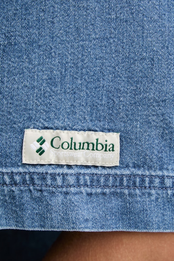 Pánska košeľa s bavlnou Columbia Acker Rock 2157021 modrá