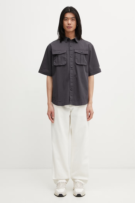 Columbia Acker Rock shirt with cotton Men's 2157021 gray
