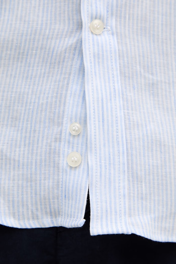 Paul&Shark camicia di lino 26413158CF blu