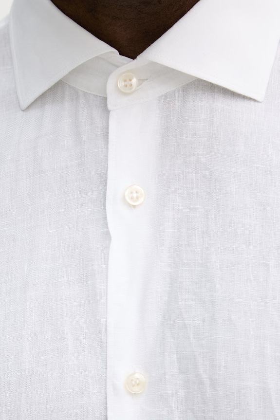 Paul&Shark camicia di lino 26413160CF bianco