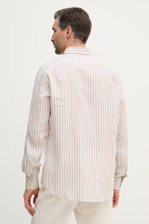 Abbigliamento Paul&Shark camicia di lino 26413162CF beige