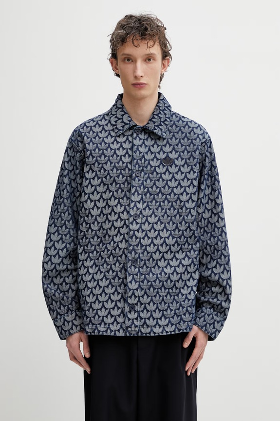 adidas Originals denim shirt cotton navy KD0397